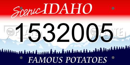 1532005 Idaho License Plate