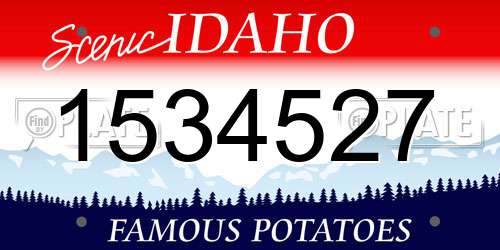 1534527 Idaho License Plate