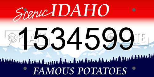 1534599 Idaho License Plate
