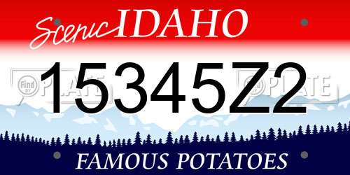 15345Z2 Idaho License Plate