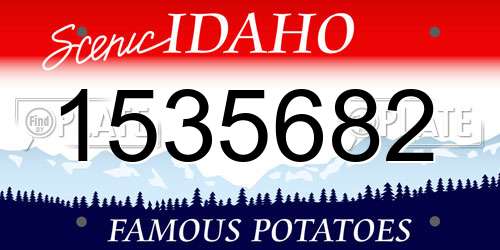 1535682 Idaho License Plate