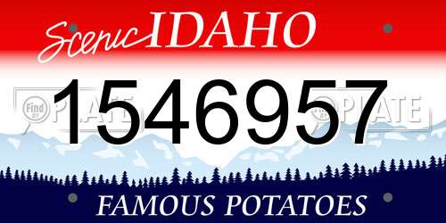 1546957 Idaho License Plate