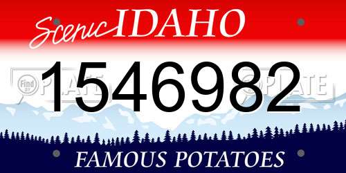 1546982 Idaho License Plate