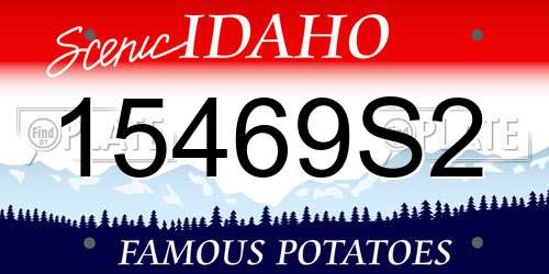 15469S2 Idaho License Plate