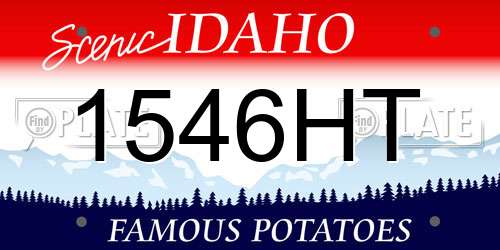 1546HT Idaho License Plate