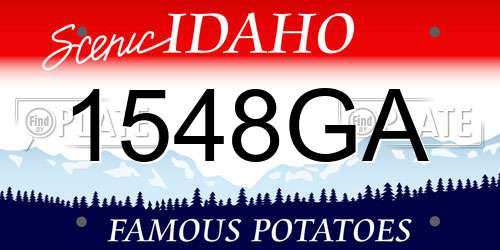 1548GA Idaho License Plate