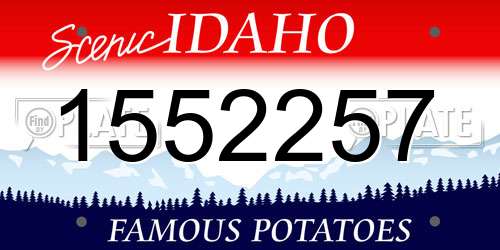 1552257 Idaho License Plate