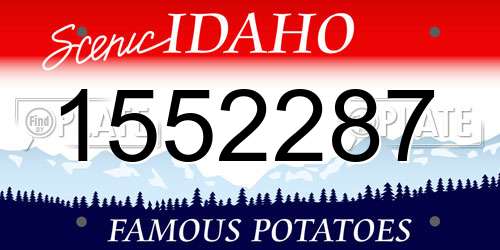 1552287 Idaho License Plate