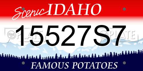 15527S7 Idaho License Plate