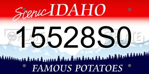 15528S0 Idaho License Plate