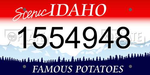 1554948 Idaho License Plate