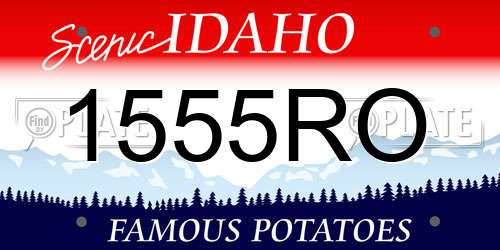 1555RO Idaho License Plate