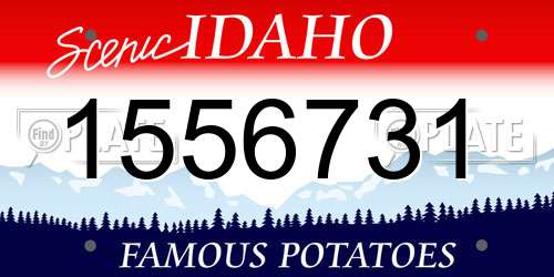 1556731 Idaho License Plate