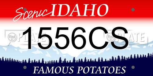 1556CS Idaho License Plate