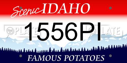 1556PI Idaho License Plate