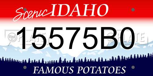 15575B0 Idaho License Plate