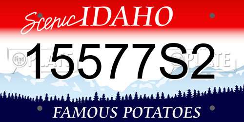 15577S2 Idaho License Plate