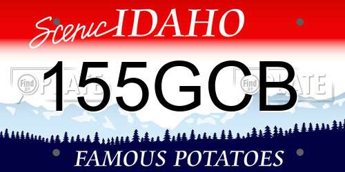 155GCB Idaho License Plate
