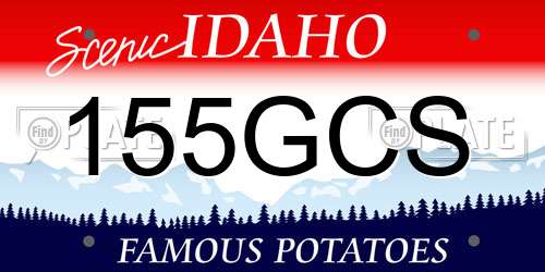 155GCS Idaho License Plate