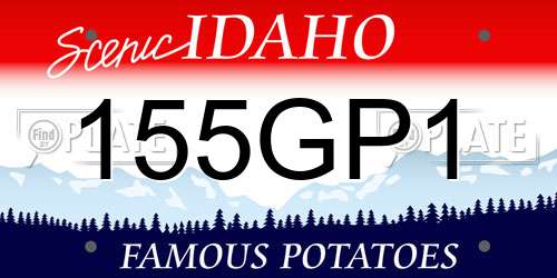 155GP1 Idaho License Plate