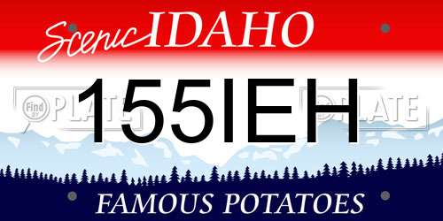 155IEH Idaho License Plate