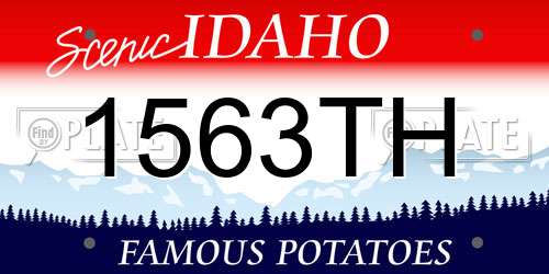 1563TH Idaho License Plate