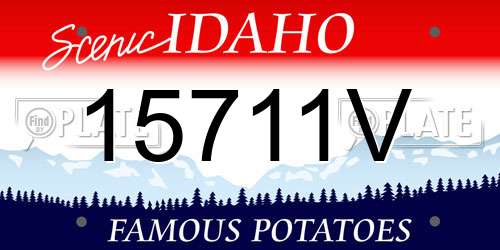 15711V Idaho License Plate