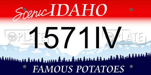 1571IV Idaho License Plate