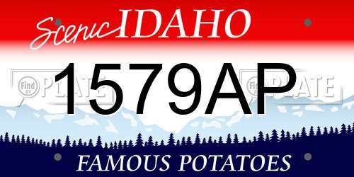 1579AP Idaho License Plate