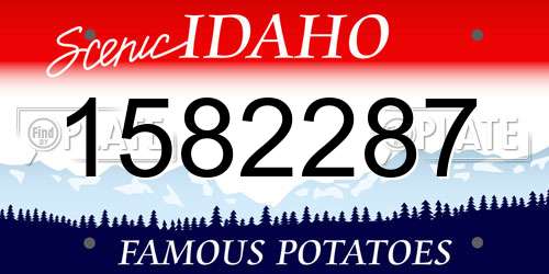 1582287 Idaho License Plate