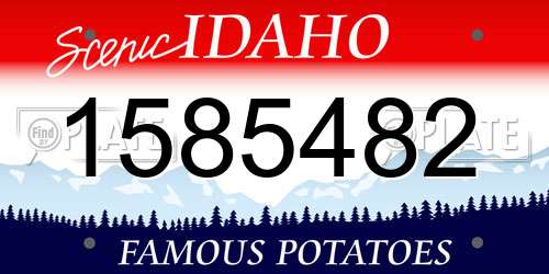 1585482 Idaho License Plate