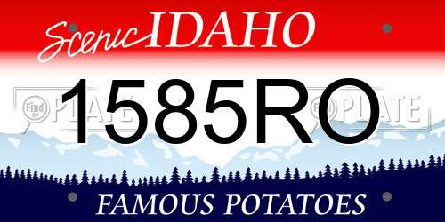 1585RO Idaho License Plate