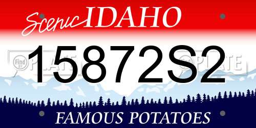 15872S2 Idaho License Plate