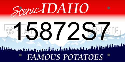 15872S7 Idaho License Plate