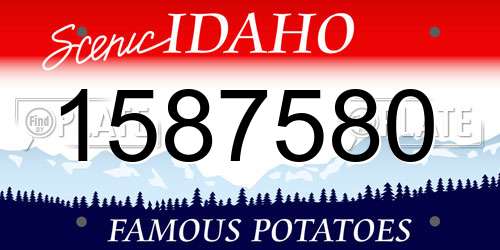 1587580 Idaho License Plate