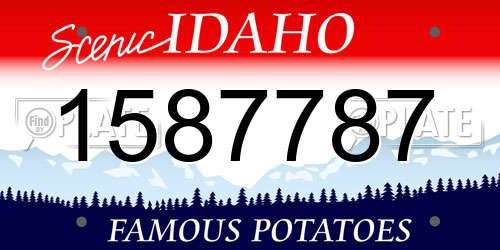 1587787 Idaho License Plate