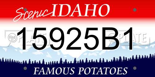 15925B1 Idaho License Plate