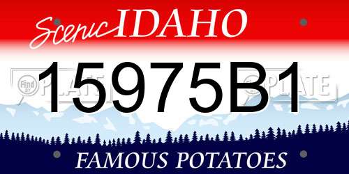 15975B1 Idaho License Plate