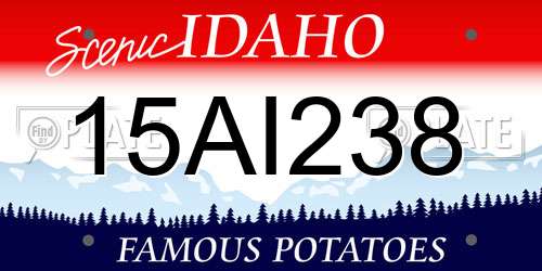 15AI238 Idaho License Plate