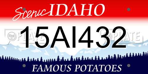 15AI432 Idaho License Plate