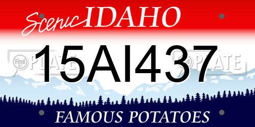 15AI437 Idaho License Plate