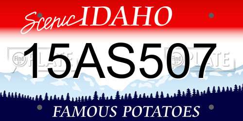 15AS507 Idaho License Plate