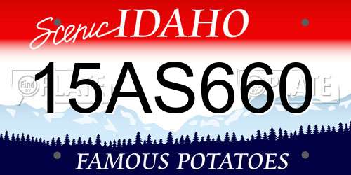 15AS660 Idaho License Plate