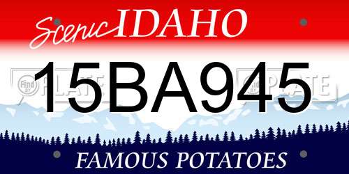 15BA945 Idaho License Plate