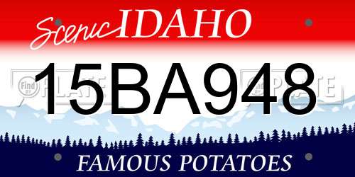 15BA948 Idaho License Plate