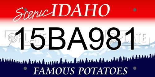 15BA981 Idaho License Plate