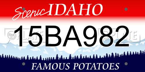 15BA982 Idaho License Plate