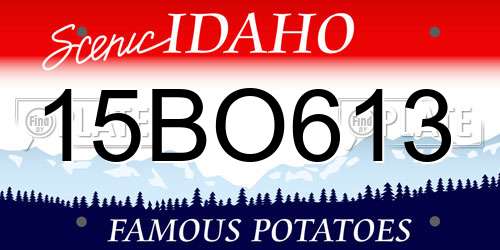 15BO613 Idaho License Plate