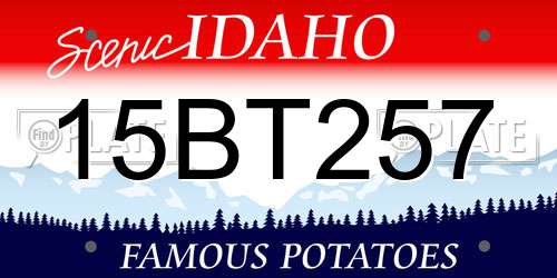 15BT257 Idaho License Plate