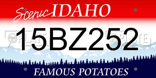 15BZ252 Idaho License Plate